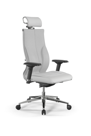 Кресло для руководителя Метта Samurai B2-11D - Infinity /Kc06/Wm06/D04P/H2cL-3D(M26.B32.G25.W03) (Белый)