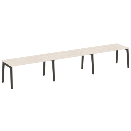 Рабочая станция на деревянных опорах Onix Wood OW.RS-3.4.8 4740x800x750