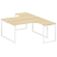 Рабочая станция криволинейная Metal System Style БО.РАС-СА-2.4 1600x2435x750
