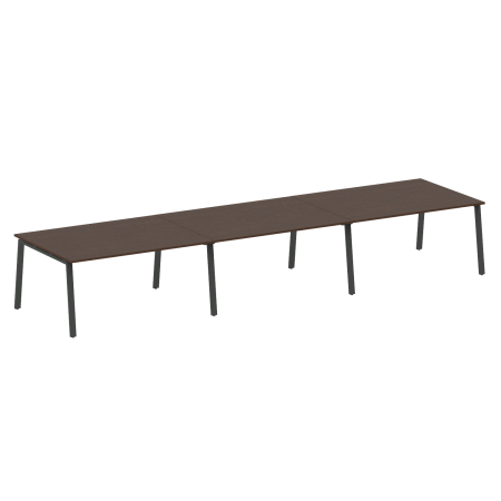 Стол для переговоров (3 столешницы) на А-образном м/к Metal System Style БА.ПРГ-3.4 4800x1235x750