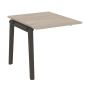 Проходной наборный элемент переговорного стола на деревянных опорах Onix Wood OW.NPRG-0 780x980x750