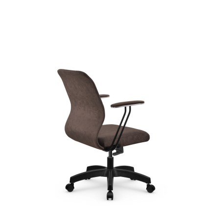 Кресло для руководителя Метта SU-Mr-4(Vivaldi)/подл.079/осн.001 (Темно-коричневый)