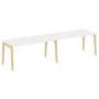 Рабочая станция на деревянных опорах Onix Wood OW.RS-2.4.8 3160x800x750