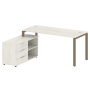 Рабочая станция с опорной тумбой левая Metal System Style БП.РС-СТС-2.4 Л 1700x1520x750