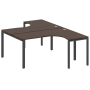 Рабочая станция криволинейная Metal System Style БП.РАС-СА-2.4 1600x2435x750