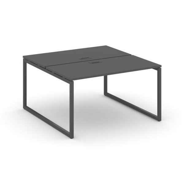 Рабочая станция 2-х сторонняя SN-4O.DRS-013 (1380х1432х750) (Антрацит/Металл Антрацит)