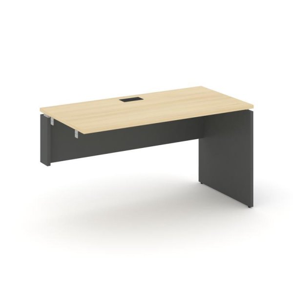 Стол-приставка к опорным элементам SN-D.OPRS-004(L) (1580х600х750) (Акация Лорка/Антрацит)