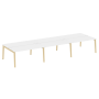 Рабочая станция на деревянных опорах Onix Wood OW.D.RS-6.4.7 4740x1475x750