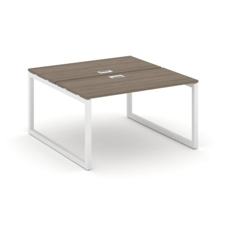 Рабочая станция 2-х сторонняя SN-5O.DRS-001 (980х1232х750) (Вяз Благородный/Металл Белый)