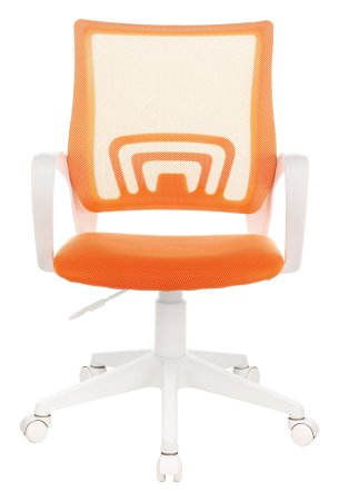 Кресло CH-W695NLT оранжевый TW-38-3 TW-96-1 сетка/ткань крестов. пластик пластик белый (Оранжевый)