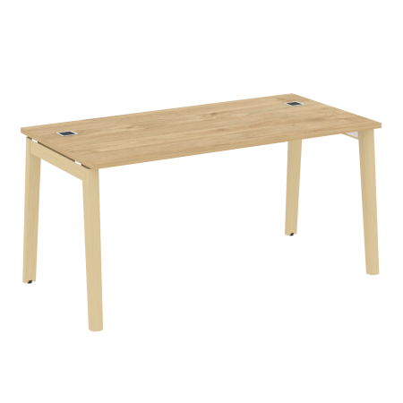 Стол руководителя на деревянных опорах Onix Wood Direct OW.SRR-4.8 1580x800x750