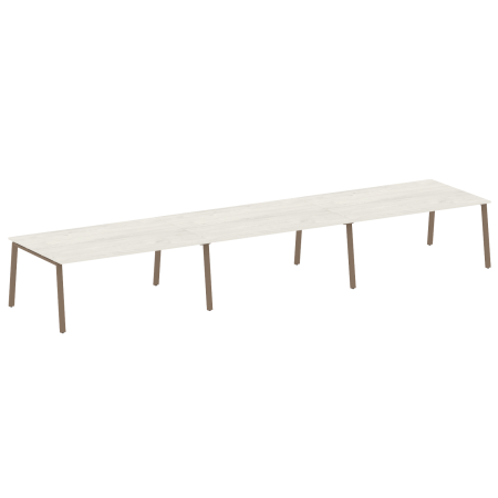 Стол для переговоров (3 столешницы) на А-образном м/к Metal System Style БА.ПРГ-3.5 5400x1235x750