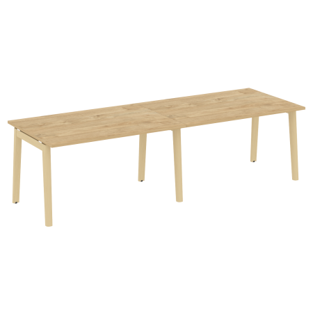 Стол переговорный на деревянных опорах Onix Wood OW.PRG-2.3 2760x980x750