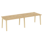 Стол переговорный на деревянных опорах Onix Wood OW.PRG-2.3 2760x980x750