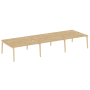 Рабочая станция на деревянных опорах Onix Wood OW.D.RS-6.4.8 4740x1635x750