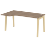 Стол эргономичный левый на деревянных опорах Onix Wood OW.SA-1L 1580x980x750