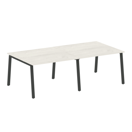 Стол для переговоров (2 столешницы) на А-образном м/к Metal System Style БА.ПРГ-2.2 2400x1235x750