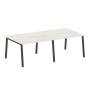 Стол для переговоров (2 столешницы) на А-образном м/к Metal System Style БА.ПРГ-2.2 2400x1235x750