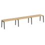 Рабочая станция на деревянных опорах Onix Wood OW.RS-3.4.7 4740x720x750