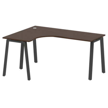 Стол криволинейный левый Metal System Style БА.СА-4 Л 1600x1200x750