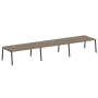 Стол для переговоров (3 столешницы) на А-образном м/к Metal System Style БА.ПРГ-3.5 5400x1235x750