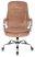 Кресло руководителя T-9950SL Fabric светло-коричневый Velvet 90 крестов. металл хром