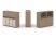 Тумба двойная + низкая надставка ES.NB.2N-5 (1500х410х1135)