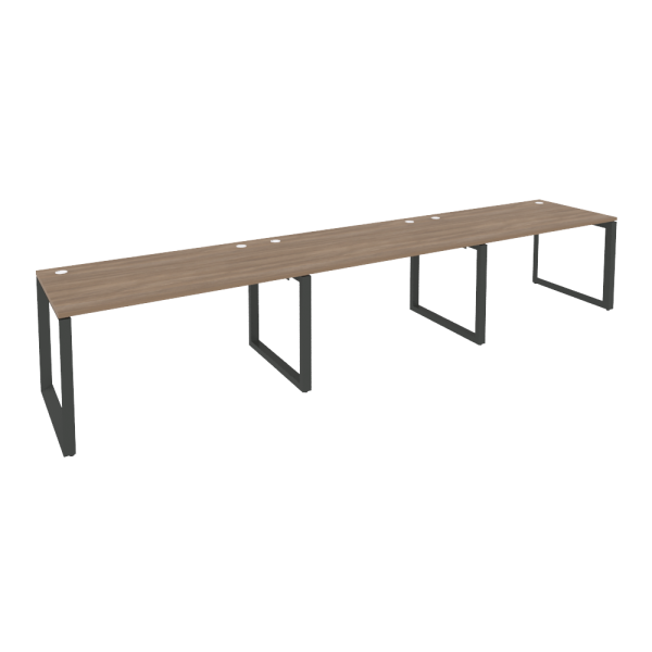 Рабочая станция на О-образном м/к Onix O.MO-RS-3.3.8 4140x800x750 (Дуб Аризона/Черный металл)