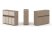 Тумба двойная + низкая надставка ES.NB.2N-6 (1500х410х1135)