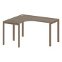 Стол криволинейный левый Metal System Style БП.СА-3 Л 1400x1200x750
