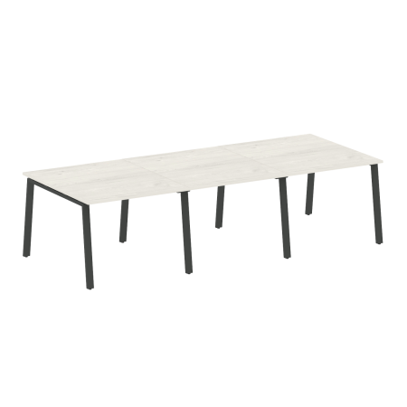 Стол для переговоров (3 столешницы) на А-образном м/к Metal System Style БА.ПРГ-3.1 3000x1235x750