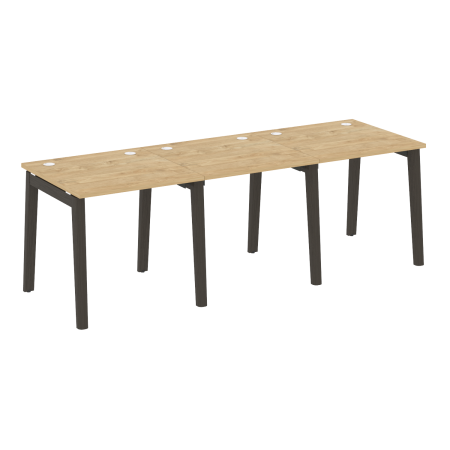 Рабочая станция на деревянных опорах Onix Wood OW.RS-3.0.8 2340x800x750