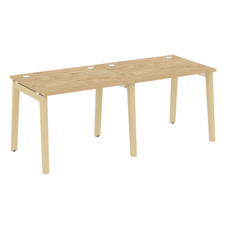 Рабочая станция на деревянных опорах Onix Wood OW.RS-2.1.8 1960x800x750