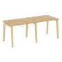 Рабочая станция на деревянных опорах Onix Wood OW.RS-2.1.8 1960x800x750