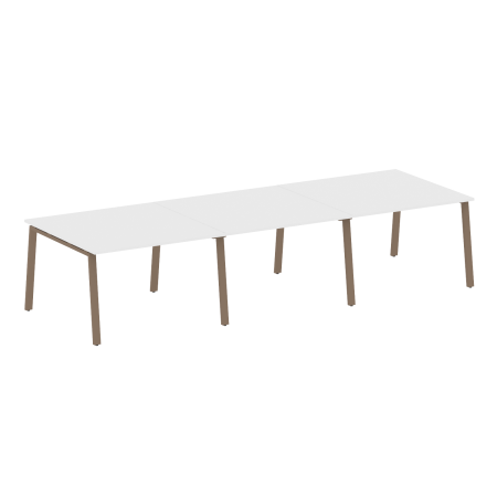 Стол для переговоров (3 столешницы) на А-образном м/к Metal System Style БА.ПРГ-3.2 3600x1235x750