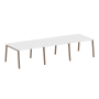 Стол для переговоров (3 столешницы) на А-образном м/к Metal System Style БА.ПРГ-3.2 3600x1235x750