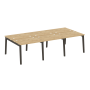 Рабочая станция на деревянных опорах Onix Wood OW.D.RS-6.1.7 2940x1475x750