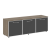 Тумба модульная черные дверки LT-TS 3.5 1650x450x580