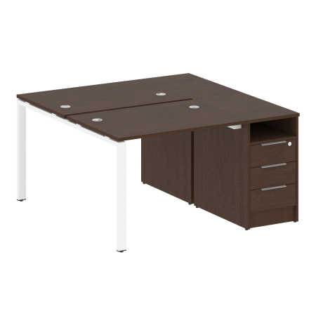 Рабочая станция с опорной тумбой Metal System Style БП.РС-СТП-2.1 1412x1475x750
