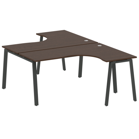 Рабочая станция криволинейная Metal System Style БА.РАС-СА-2.4 1600x2435x750