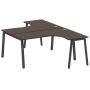 Рабочая станция криволинейная Metal System Style БА.РАС-СА-2.4 1600x2435x750