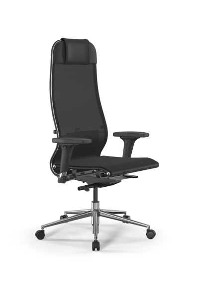 Кресло для руководителя Метта SynchroSit 10 B1-104D - T /Um00/Nb00/D02P(M23.B23.G18.W02) (Черный)