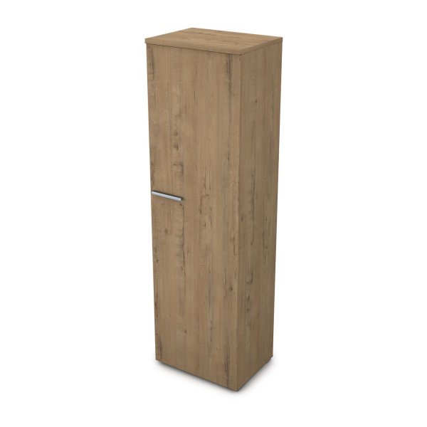 9Ш.014.1 Шкаф для одежды узкий (600x450x2045) (Teakwood)