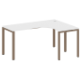 Стол криволинейный правый Metal System Style БП.СА-4 Пр 1600x1200x750