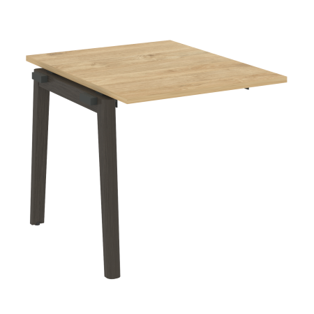 Проходной наборный элемент переговорного стола на деревянных опорах Onix Wood OW.NPRG-0 780x980x750