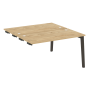 Стол-приставка двойной на деревянных опорах Onix Wood OW.D.SPR-3.7 1380x1475x750