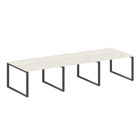 Переговорный стол 3 столешницы Metal System Style БО.ПРГ-3.2 3600x1235x750