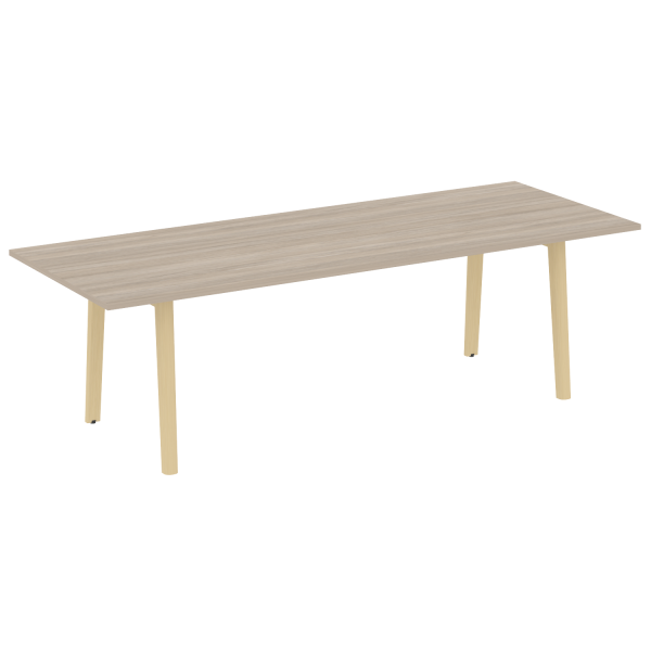 Стол переговорный на деревянных опорах Onix Wood Direct OW.PRG-25 2580x980x750