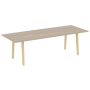 Стол переговорный на деревянных опорах Onix Wood Direct OW.PRG-25 2580x980x750