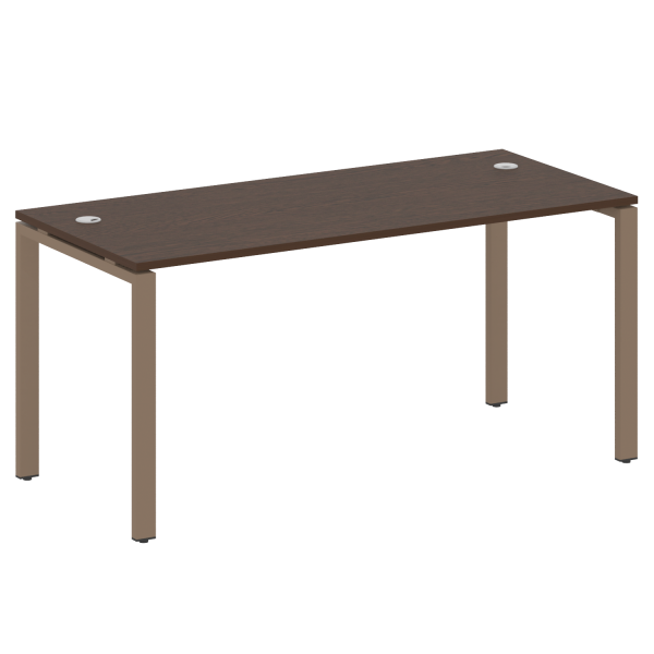 Стол письменный Metal System Style БП.СП-4 1600x720x750 (Венге Цаво/Мокко металл)